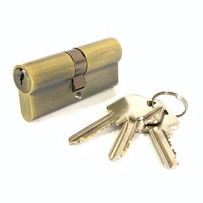 quality  Brass Euro Cylinder Lock 70mm Double Sided Cylinder Lock Customized factory