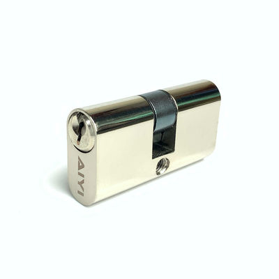 quality  Silver Small Oval Cylinder Lock Customized Door Cylinder Replacement 54mm factory