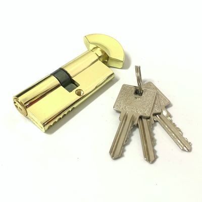 Single Open Zinc Cylinder Lock 70mm Euro Lock With Aluminum Or Zinc Knob