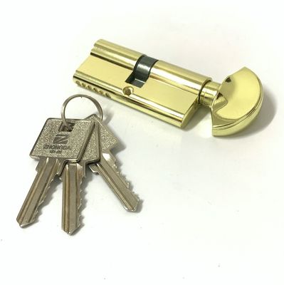Single Open Zinc Cylinder Lock 70mm Euro Lock With Aluminum Or Zinc Knob