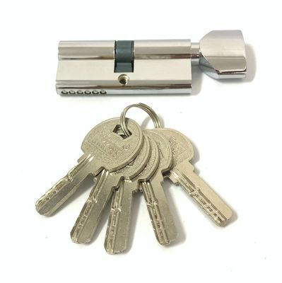 Silver Single Cylinder Lock 70mm Lock Cylinder With Brass Pins Or Iron Pins