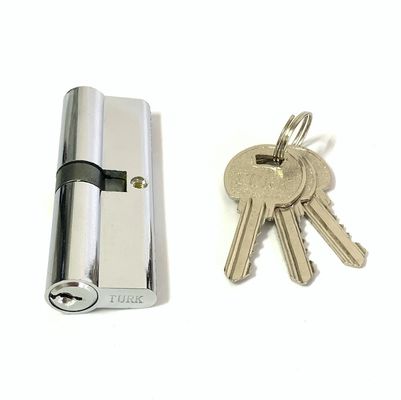 Custom Size Zinc Cylinder Lock 90mm Euro Lock With Brass Or Iorn Key