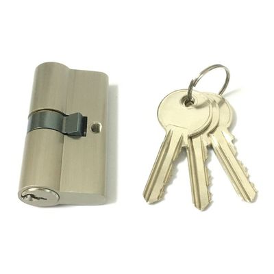 60mm Brass Lock Cylinder Customized Double Lock Cylinder Brass Material