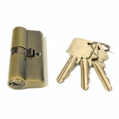 Brass Euro Cylinder Lock 70mm Double Sided Cylinder Lock Customized