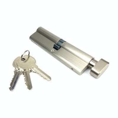 Silver Single Euro Cylinder Lock 110mm Euro Cylinder With Stainless Springs
