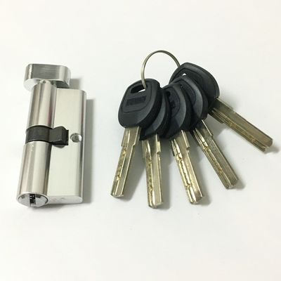 Brass Aluminum Door Lock Cylinder Single Open 70mm Cylinder Door Lock Custom Size