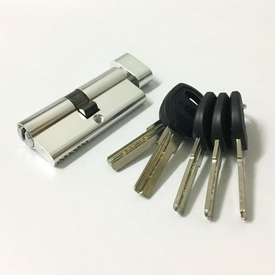Brass Aluminum Door Lock Cylinder Single Open 70mm Cylinder Door Lock Custom Size