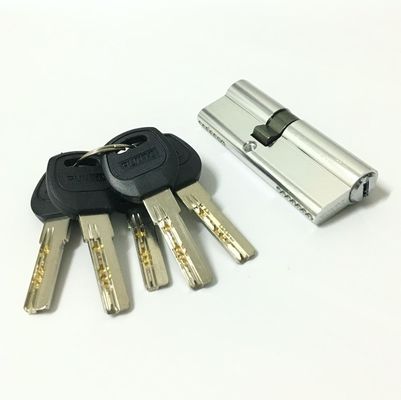 Double Open Aluminum Brass Cylinder 70mm Cylinder Lock For Door