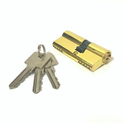 Zinc Brass Double Cylinder Golden Cylinder Lock Replacement Customized