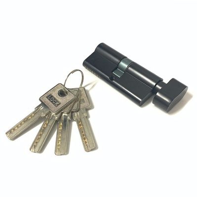 Black Zinc Brass Cylinder Euro Profile Door Cylinder Replacement With Brass Core