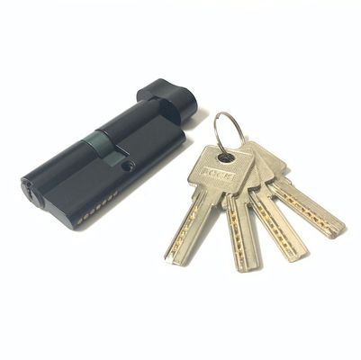 Black Zinc Brass Cylinder Euro Profile Door Cylinder Replacement With Brass Core