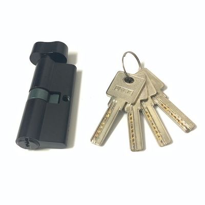 Black Zinc Brass Cylinder Euro Profile Door Cylinder Replacement With Brass Core