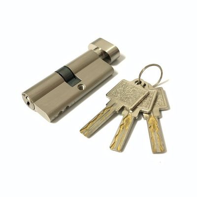 Single Open Zinc Brass Cylinder Custom Size 70mm Lock Barrel