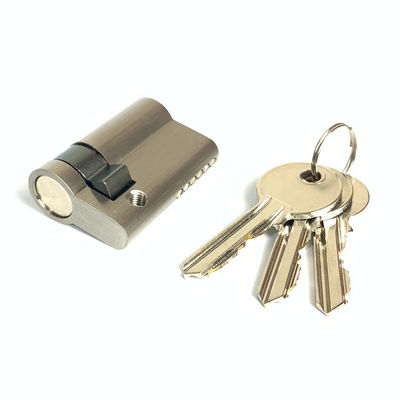 Customized Euro Profile Half Cylinder 40mm 45mm 50mm 55mm 60mm Brass Cylinder Lock
