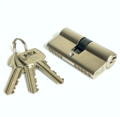 Iron Double Key Cylinder Customized Door Cylinder Lock Replacement 60mm