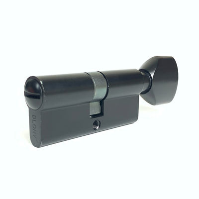 Zinc Alloy Black Cylinder Lock WC Bathroom Cylinder Lock 70mm