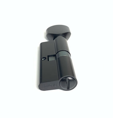 Zinc Alloy Black Cylinder Lock WC Bathroom Cylinder Lock 70mm