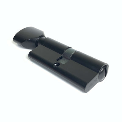 Zinc Alloy Black Cylinder Lock WC Bathroom Cylinder Lock 70mm