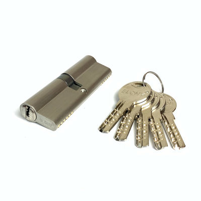 100mm Double Cylinder Lock Customized Euro Profile Door Lock With Zinc Alloy Brass Core