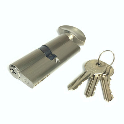 Single Open Cylinder Key Lock 80mm Door Cylinder Customized