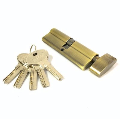 Customized Antique Brass Cylinder Lock Single Open Cylinder Profile Lock 90mm