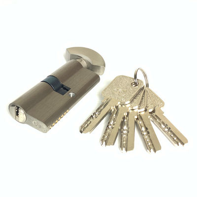 Customized Single Open Cylinder SN CP GP SB AB MAB AC BLACK Euro Cylinder 70mm With Brass Core