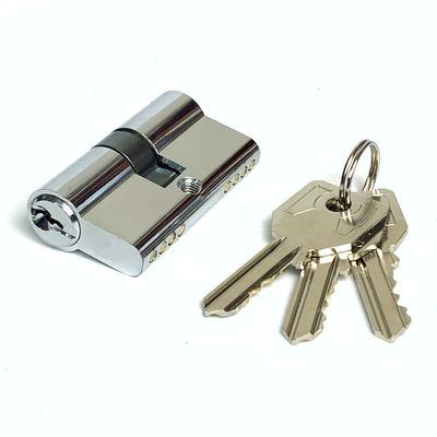 54mm Keyway Cylinder Brass Double Cylinder Locks Custom Size