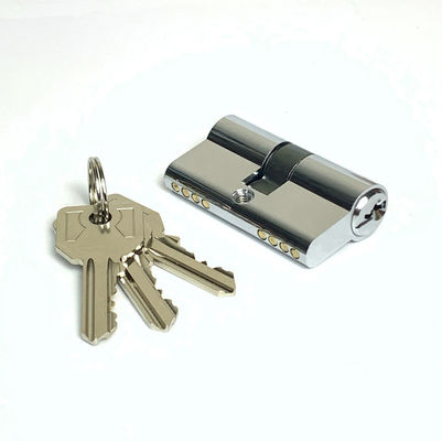 54mm Keyway Cylinder Brass Double Cylinder Locks Custom Size